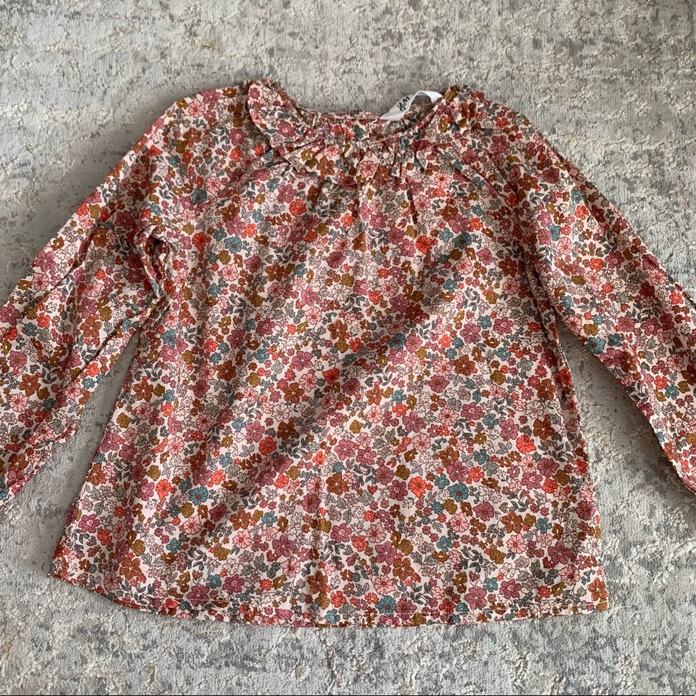 H&M Floral Collared Blouse - Girls 6-7